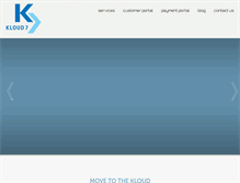 Tablet Screenshot of kloud7.com